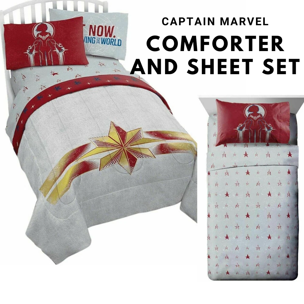 Avengers twin comforter and sheet clearance set