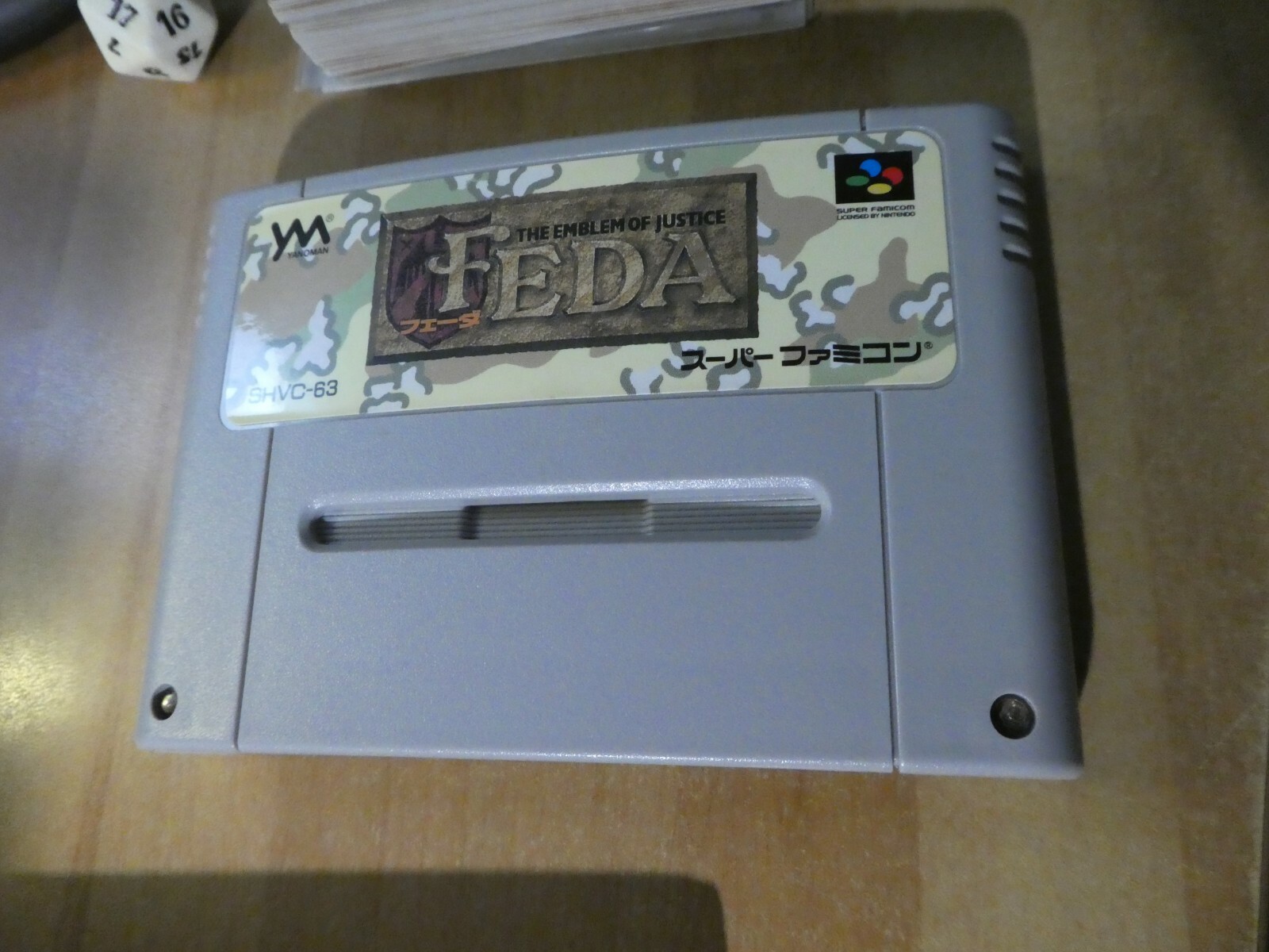 GAME/JEU SUPER FAMICOM NINTENDO NES JAPAN Feda The Emblem Of Justice SHVC-63 TBE