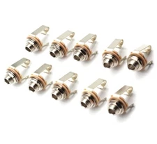 Switchcraft 1/4" Mono Jack Input Output w/ Hardware #11 - Pack of Ten (x10)