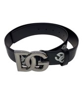 DOLCE GABBANA Belt/32/BLK/Leather/Mens/BC4646 AG220 From Japan