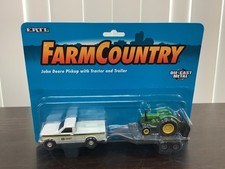 ERTL 1996 farm Country John Deere Pickup And Trailer playstet die cast NIP