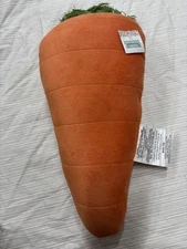 New Orange Plush Carrot Pillow/ Easter decoration- cute soft accent pillow 17 In