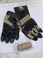Wiley X Hybrid Coyote XL G241, Removable Knuckle Tactical Gloves, 1 pair