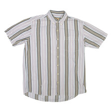 CAMEL ACTIVE Mens Shirt White Striped L