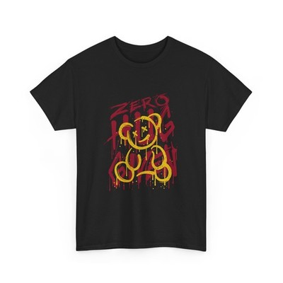 Zero Hug Given Dripping Teddy Tee | Streetwear Punk Bear Design, Cool T-Shirt
