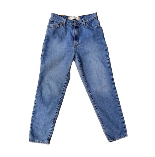 Vintage Levi 512 Women's Classic Slim Tapered Jeans Blue Light Wash Stretch