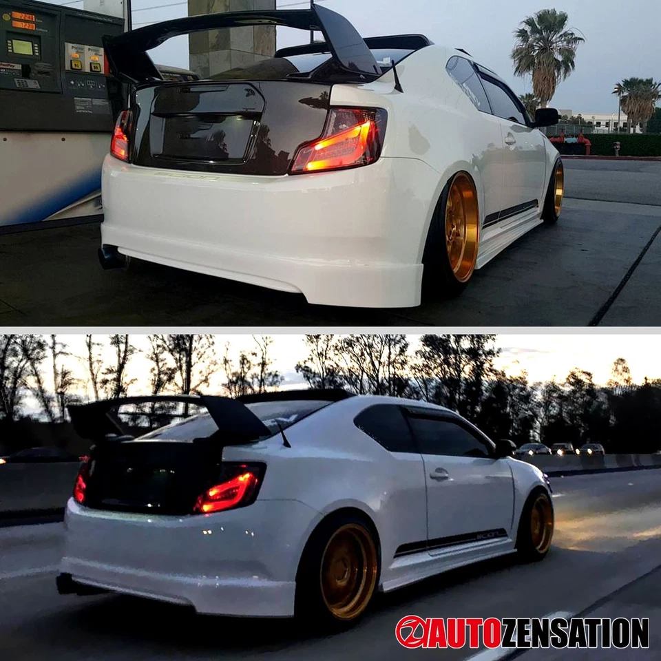 Fit 2011-2013 Scion tC Smoke LED Strip Tail Lights Brake Lamps Left+Right 11-13 Foto 2 de 4