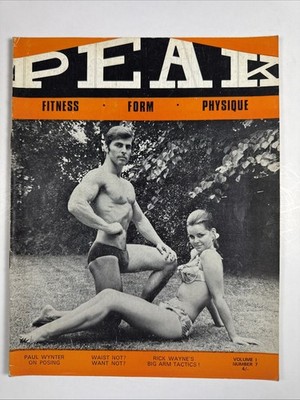 PEAK MUSCLE magazine Vol 1 #7 Peter Fleischer cover-Steve Reeves 1970