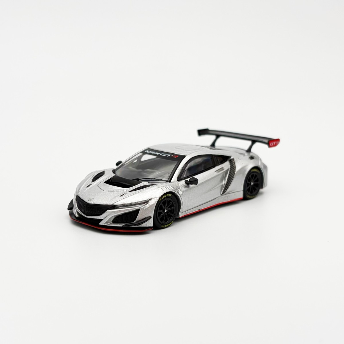 Pop Race 1:64 Honda NSX GT3 EVO22 Silver #445 | eBay