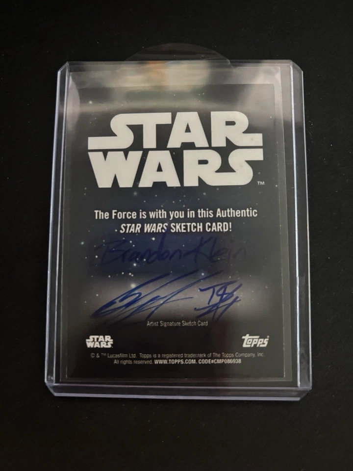 Tarjeta de boceto de Star Wars Galaxy Brandon Klein ☼ Foto 2 de 2