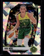2024 Panini Prizm WNBA Nika Muhl #75 RC Rookie Ice Prizm Seattle Storm (b)
