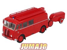 BER94 CAMIONS 1/43 Hachette IXO BERLIET GLA 19 R Fourgon mixte pompiers