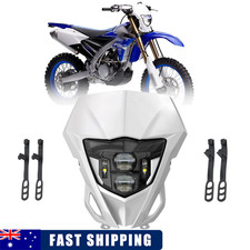 LED Headlight DRL with White Fairing For Yamaha WR 250F/400F/426F/450F 2013-2023