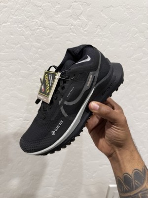 Nike React Pegasus Trail 4 Gore-Tex Black Wolf Grey Women s Size 6 Brand New