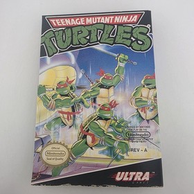 Teenage Mutant Ninja Turtles - carrello e custodia rigida - Nintendo NES - realmente testato