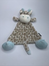 Demdaco Giraffe Lovey Plush Rattle Baby Security Mint Colored Feet