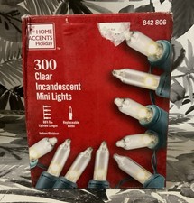 Home Accents Holiday 300 mini lights clear Incandescent Mini lights