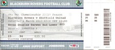 Blackburn Rovers v Sheffield United 04/03/23 Championship Ticket