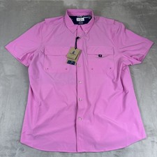 Chubbies Performance Polo Men's Size L Pink N' Proud Golf UPF 50 