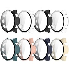 8 Pack Case for Garmin Forerunner 570 42mm Smartwatch Screen Protector, Hard ...