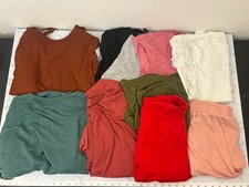 SHEIN Tops Dress Shorts Lot Of 9 Womens XS Ribbed Pullover Peasant Boho A
