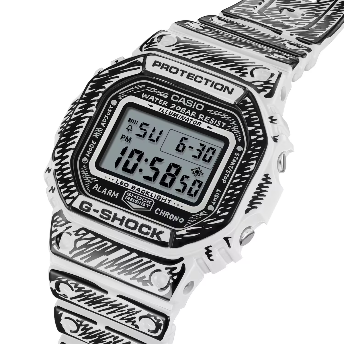CASIO カシオ G-SHOCK DW-56RTB ホワイト 腕時計 動作品 DW-56RTB-7JFサポートページ | CASIO