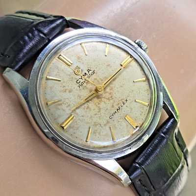 Vintage CYMA navystar men's manual wind watch R.459 17Jewels swiss