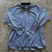 Ariat Men's Wrinkle Free Long Sleeve Button Down Blue Plaid Shirt Size XL