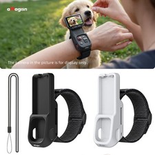 For Insta360 Luna Ultra Camera Screen Mount Silicone Protective Case Wrist Strap