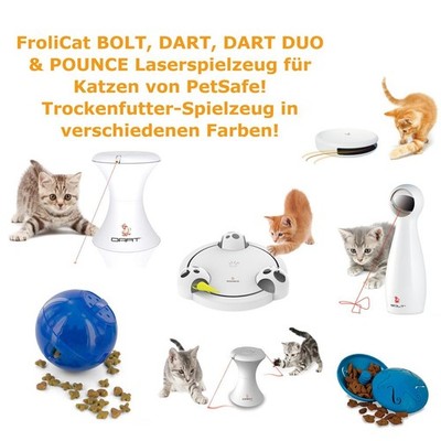 Katzenspielzeug FroliCat PetSafe Laserspielzeug Dart DUO Trockenfutter Spielzeug