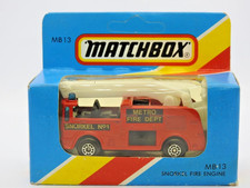 MATCHBOX LESNEY 1983 MB13 SNORKEL FIRE ENGINE MINT IN UNOPENED UNHUNG BLUE M BOX