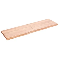  Wall Shelf Light brown Solid oak wood 55.1 in Foldable