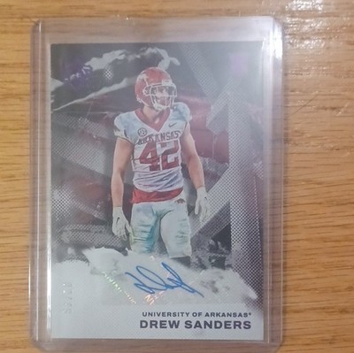 2023 Panini Chronicles Gridiron Kings Purple Auto Drew Sanders #GK-DSA /49 Arka 