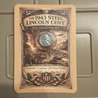 1943 S American Steel Lincoln Wheat Cent Uncirculated San Francisco Mint Penny