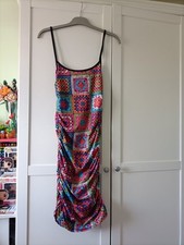 Patchwork bodycon dress - Missguided Size 10