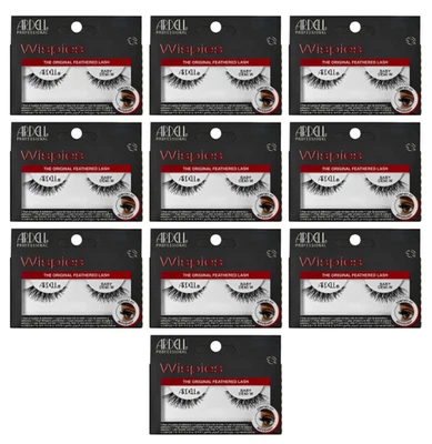 Lot 10 Pairs GENUINE ARDELL Baby Demi Wispies Black False Eyelashes Wispy Lashes - Image 1 of 2