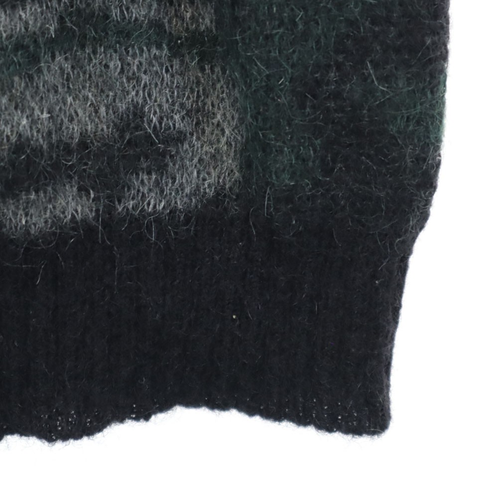 Maglione uomo SAINT LAURENT misto mohair modello mimetico manica lunga comando