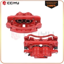 Front Brake Calipers w/ Bracket Driver + Passenger For Ford Mustang 1999 - 2002