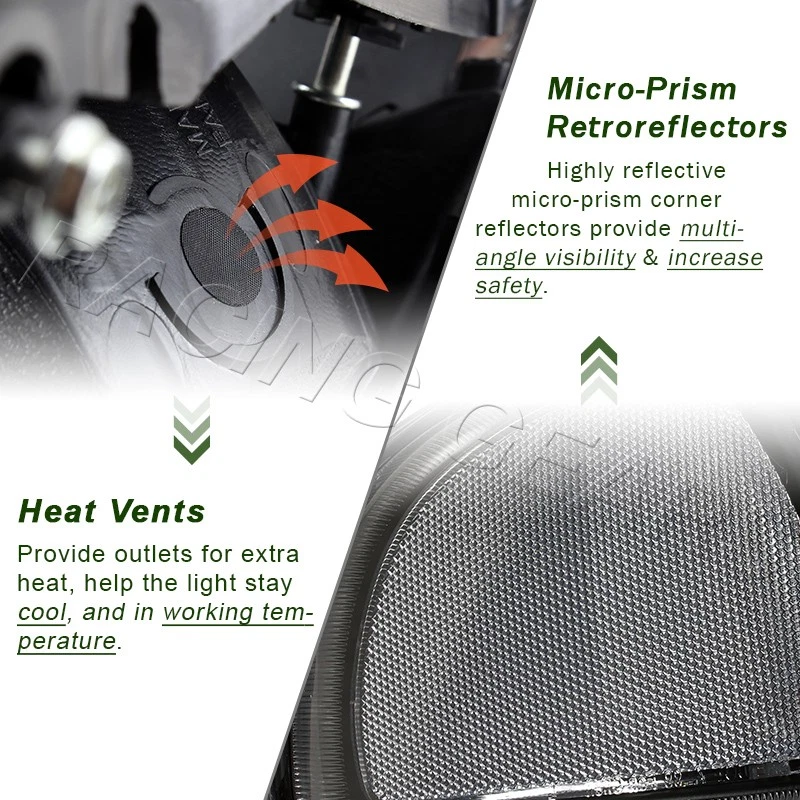 PARA GMC YUKON/SIERRA 1500 2500 NEGRO/HUMO DRL FAROS LED + PARACHOQUES CON TRANSPARENTE Foto 2 de 4