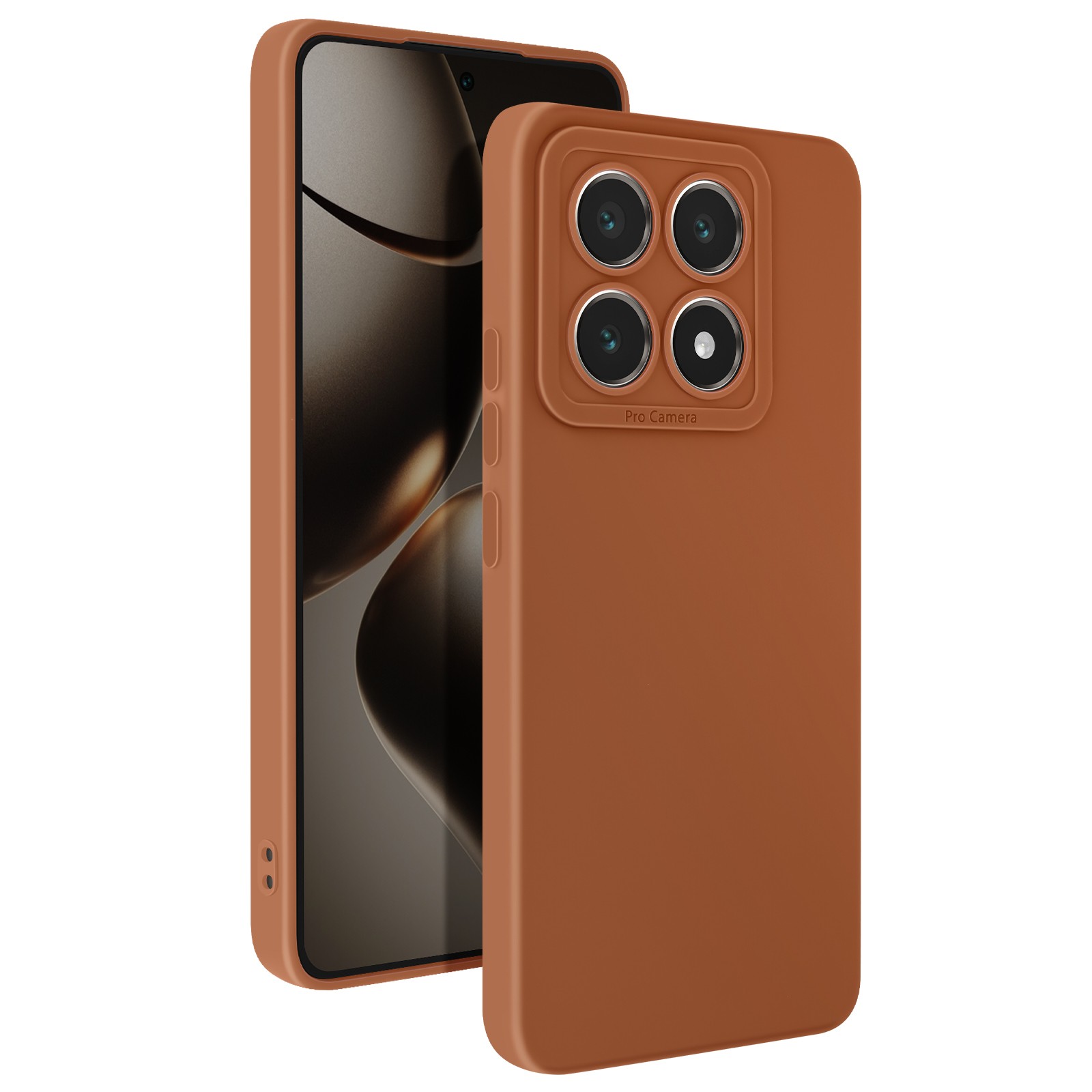 Coque Xiaomi 14T marron idéale pour vos déplacements professionnels et urbains