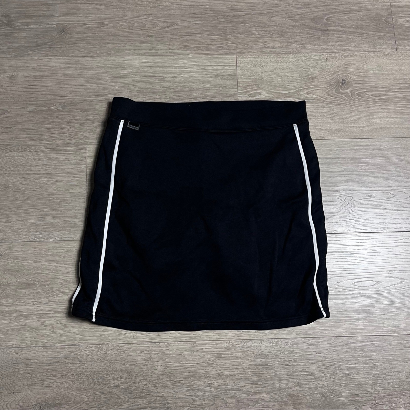 Polo Ralph Lauren Golf Women Black White Stripe Athletic Skirt Size M thumbnail 2