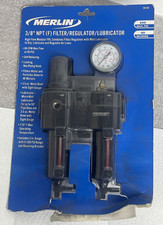 Merlin By Harbor Freight 38 Npt F Filterregulatorlubricator W Guage 58184