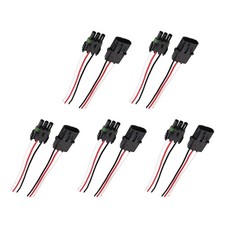 5Pairs Female +Male Assembled Connector Adapter Plug Components For 16-14AWG