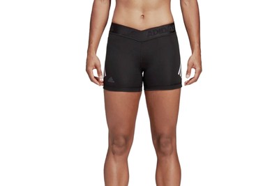 Shorts Damen, adidas Alphaskin Sport W 3-Stripes Short, Schwarz