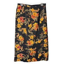 Vintage Dressbarn Floral Maxi Skirt Womens 8 Multicolor 90s Autumn Cottagecore