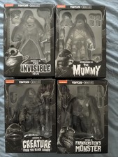 Product Image: NECA Teenage Mutant Ninja Turtles Universal Monsters Set Of 4 Black White NIB