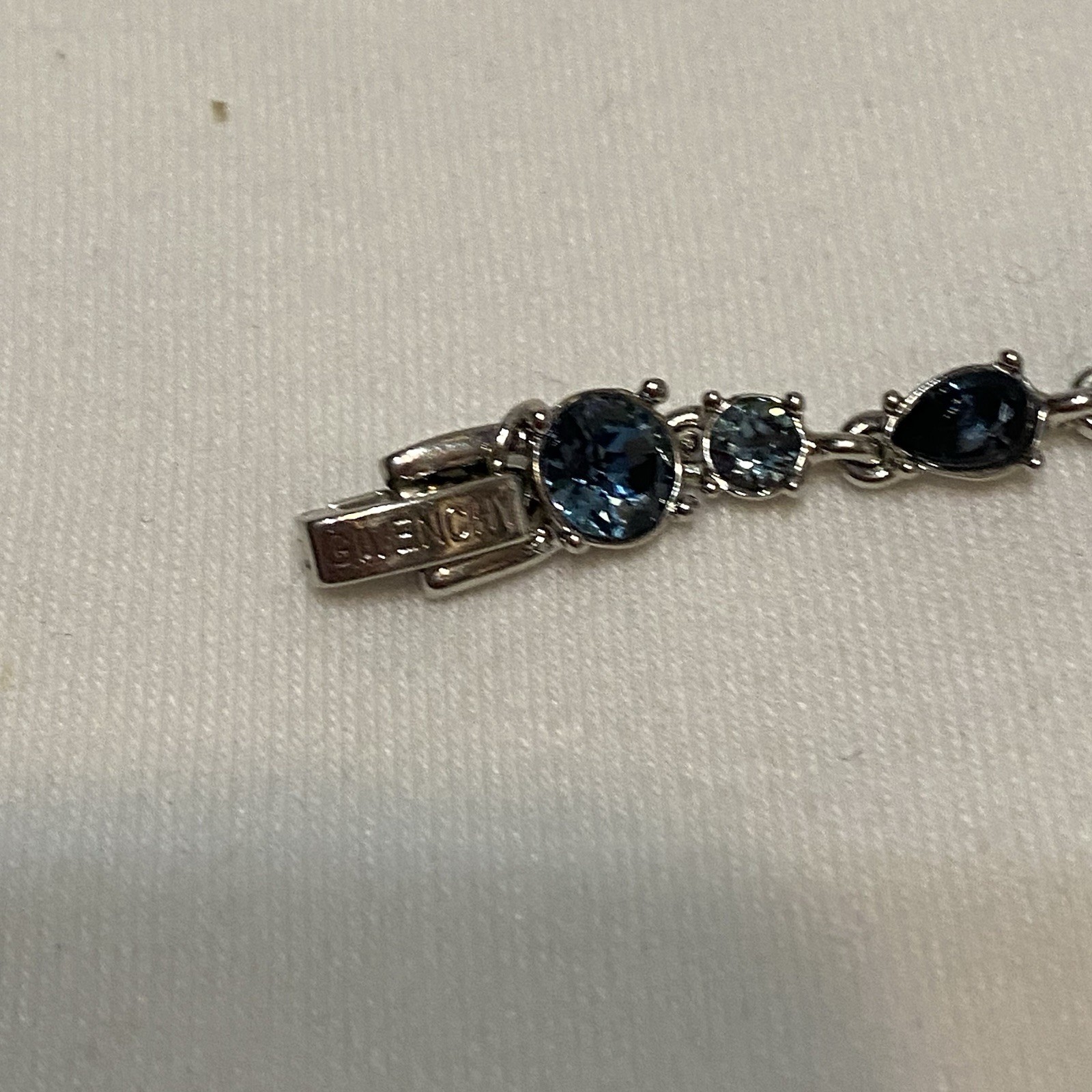 Givenchy Signed Silver-Tone Flex Bracelet Light A… - image 4