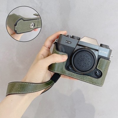 For Fujifilm X-T30 XT30 Camera Bag Leather Dock Case Base Protection Cover Shell