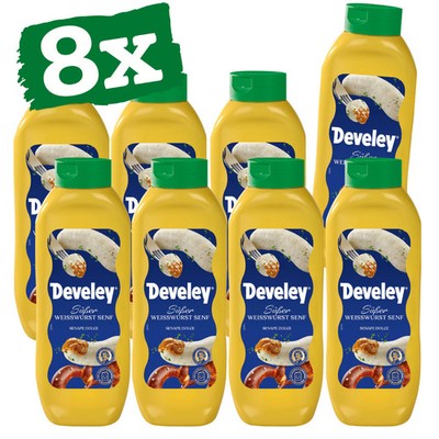 Develey Original Münchner Weißwurstsenf (8x 875 ml)
