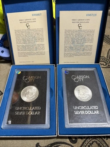 2–1883 cc morgan dollar uncirculated